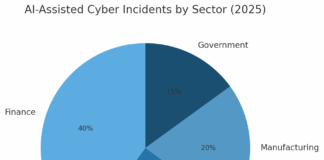 AI-Assisted Cyber Incidents by Sector (2025)